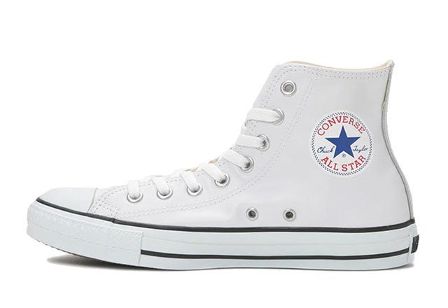 新品 コンバース レザー オールスター ハイ 白 23.5cm レディーススニーカー メンズスニーカー ハイカット CONVERSE LEA ALL STAR HI_画像2