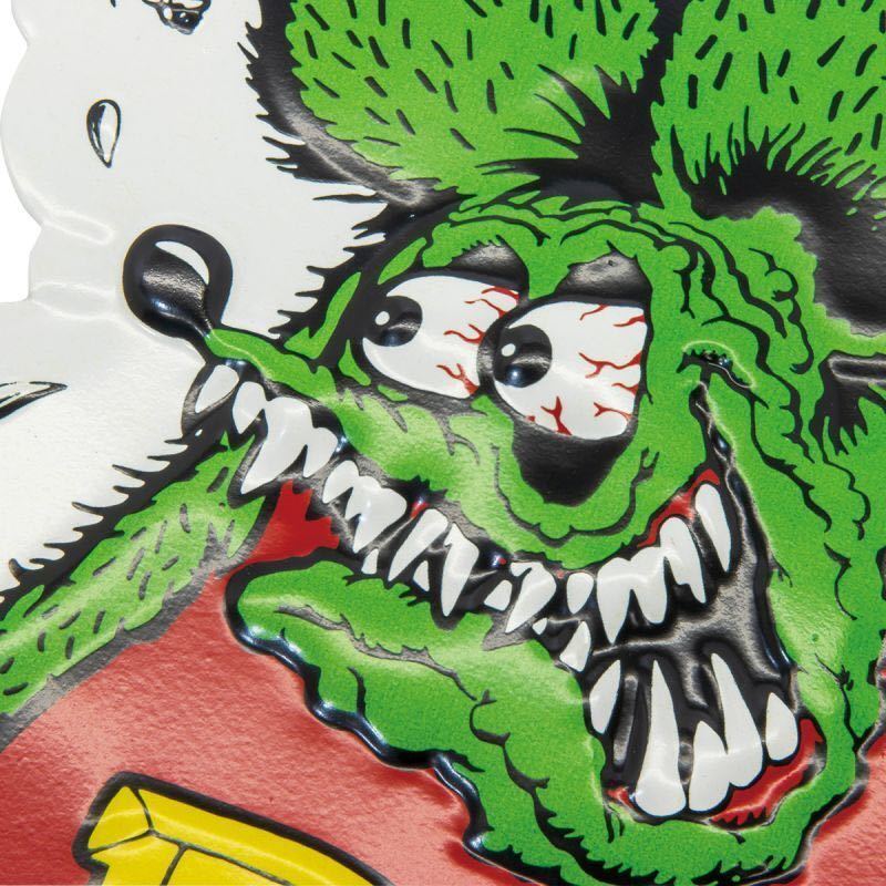 ラットフィンク Rat Fink ティン サイン 看板 サインプレート プレート グリーン 緑 ガレージ などに mooneyes ムーンアイズ 送料込みの画像5