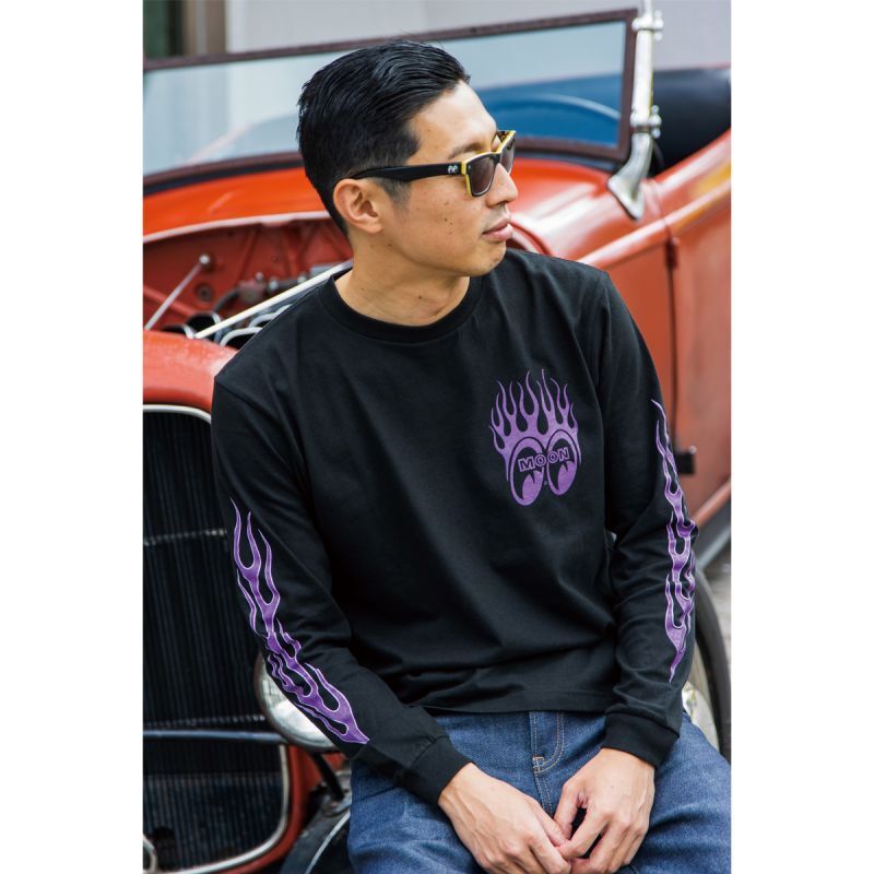 Lサイズ 送料込み MOONEYES Hot Rodding ロングスリーブ T Lサイズ 送料込み MOONEYES Hot Rodding ロングスリーブ T