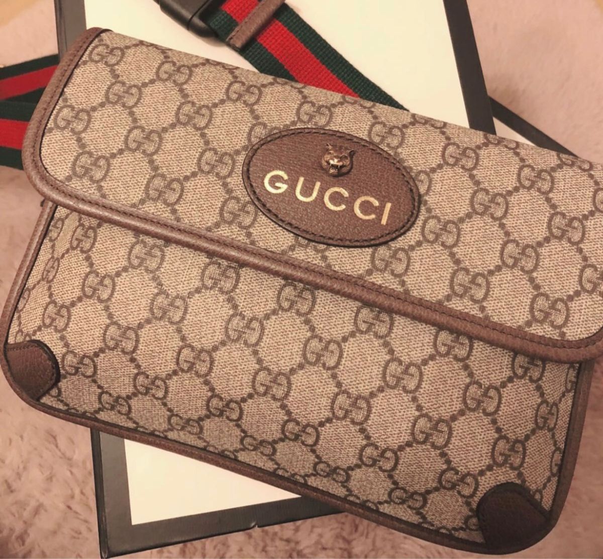 極新品 GUCCI グッチ ネオ ヴィンテージ GGスプリーム ベルトバッグ