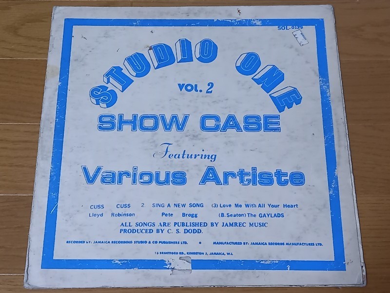 【シルクスクリーン / STUDIO ONE】★★ STUDIO ONE SHOW CASE VARIOUS ARTISTS VOL.2 ★★_画像1