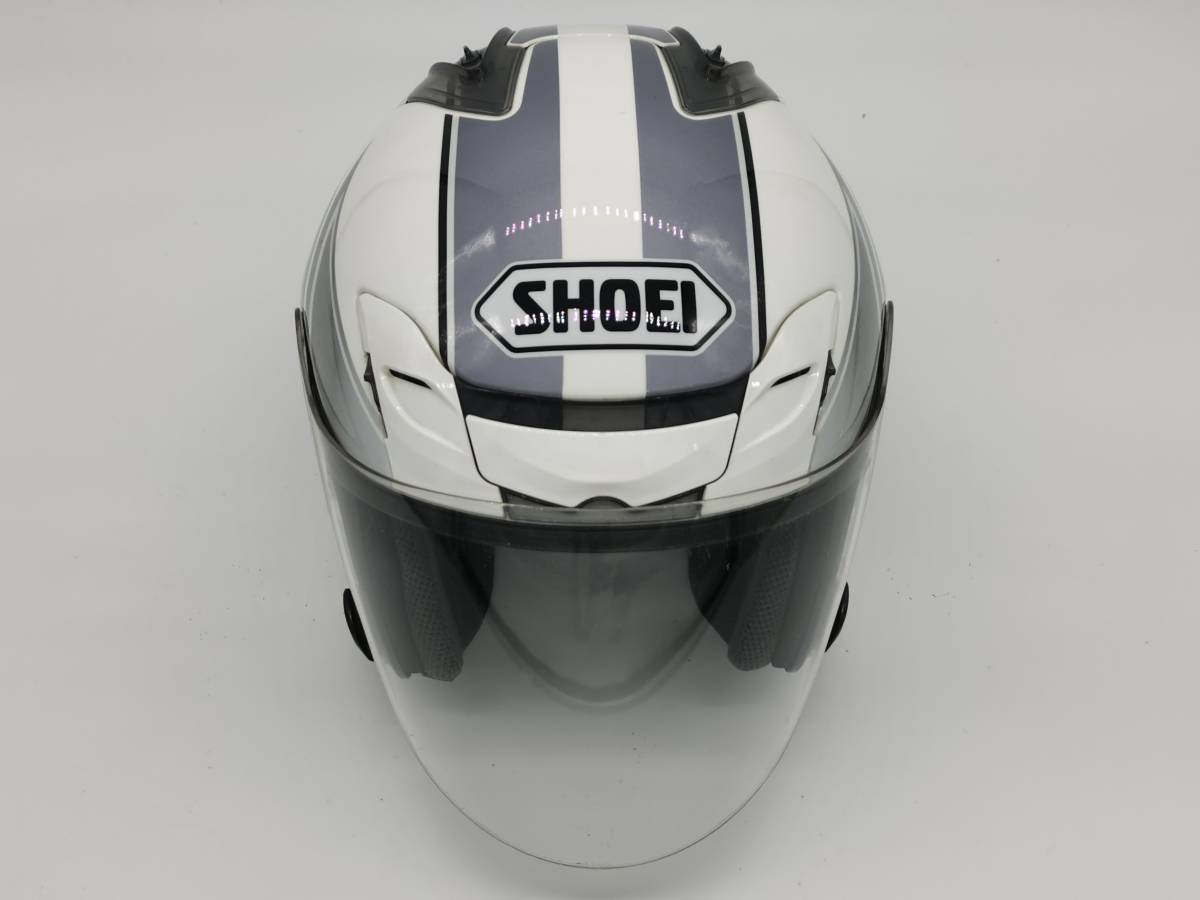 SHOEI ショウエイ J-FORCE III SURGE ジェイ-フォーススリー サージ J-FORCE3 WHITE/SILVER Mサイズ_画像3