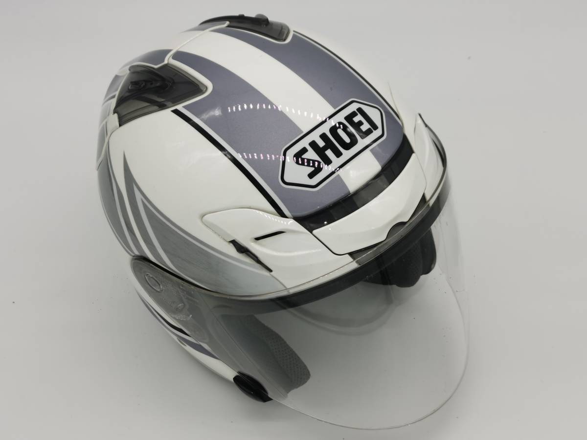 SHOEI ショウエイ J-FORCE III SURGE ジェイ-フォーススリー サージ J-FORCE3 WHITE/SILVER Mサイズ_画像1