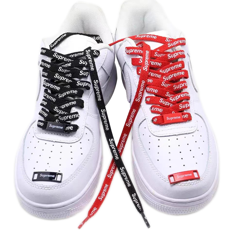 SUPREME ナイキ エアフォース1 靴紐 シューレース レッド 新品未 SUPREME ナイキ エアフォース1 靴紐 シューレース レッド 新品未