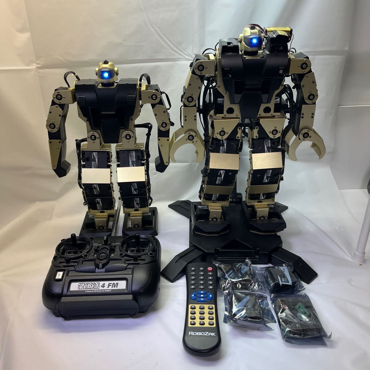 ディアゴスティーニ ロボザック　ROBOZAK 2体と色々おまとめセット　新品サーボ3個　新品メインボード付き_画像1