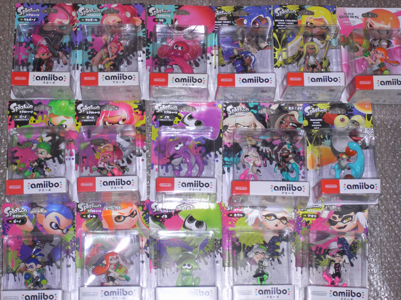 スプラトゥーン amiibo 17体 ギアコンプリートセット 箱付【送料無料】_箱に戻した状態です。