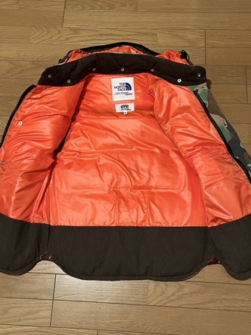 正規品 コムデギャルソン ジュンヤワタナベ JUNYA アイ ノースフェイス NORTH FACE ダウンベスト M 迷彩 カモフラージュ ダウンジャケット_画像4