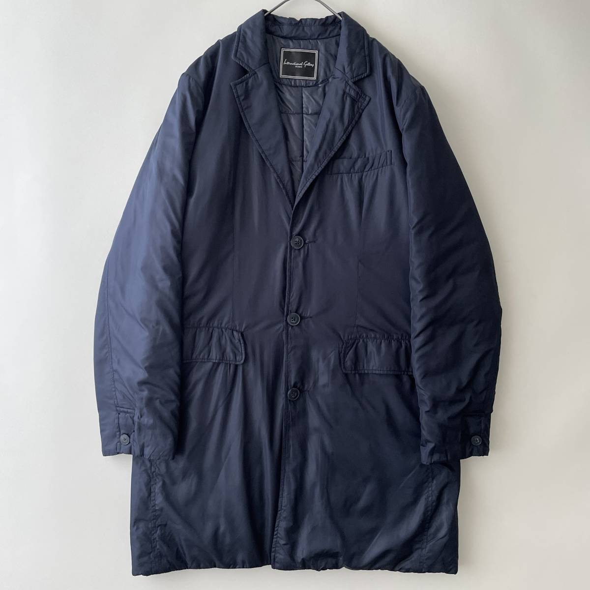 BEAMS -International Gallery- size/M (hd) ビームス 中綿 チェスターコート アウター Thinsulate ネイビー 紺 coat_画像1