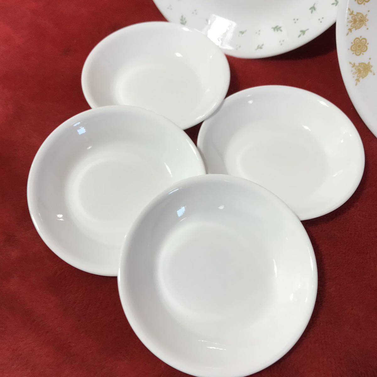 C191 CORELLE コレール プレート 絵柄色々 全部で7点 オーバル 1点 中皿 1点 深皿 1点 小皿 4点の画像5