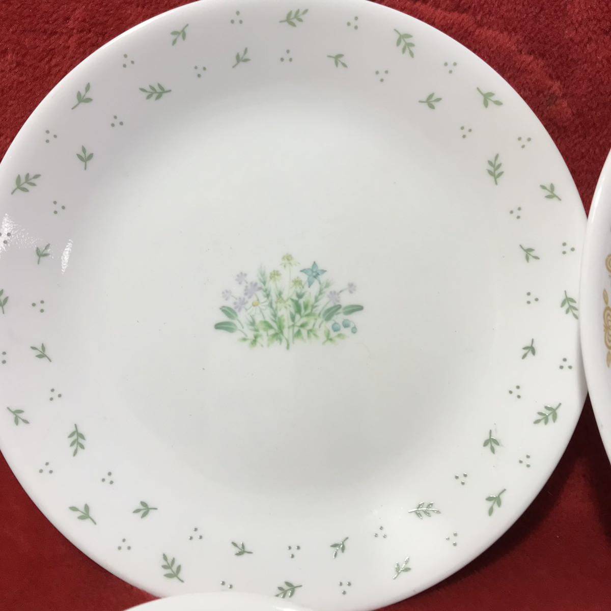 C191 CORELLE コレール プレート 絵柄色々 全部で7点 オーバル 1点 中皿 1点 深皿 1点 小皿 4点の画像2