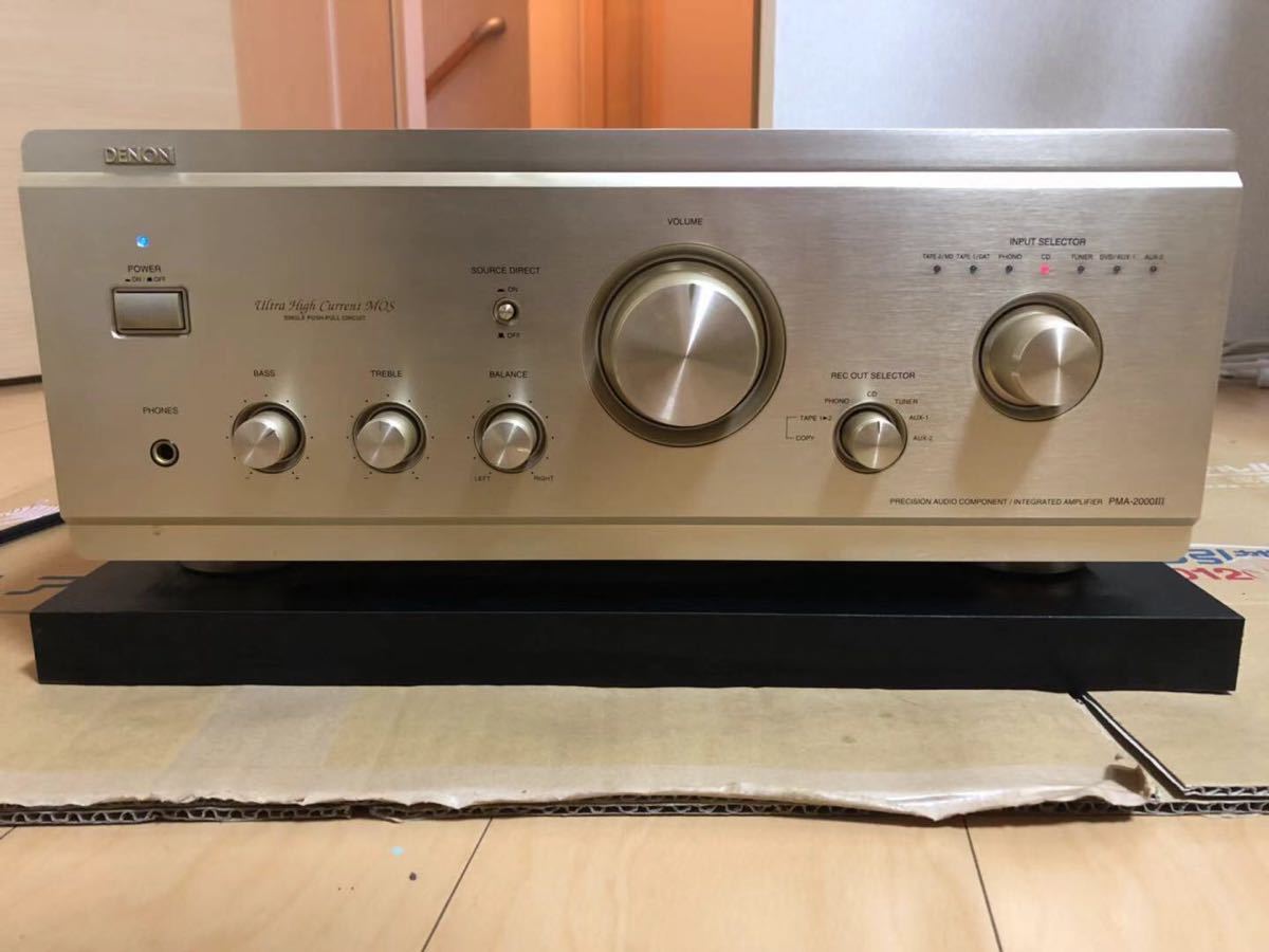 1日元啟動DENON天龍PMA-2000Ⅲ預裝放大器代碼附加通電確認 原文:1円スタート DENON デノン PMA-2000 Ⅲ プリメインアンプ コード 付き 通電確認済 