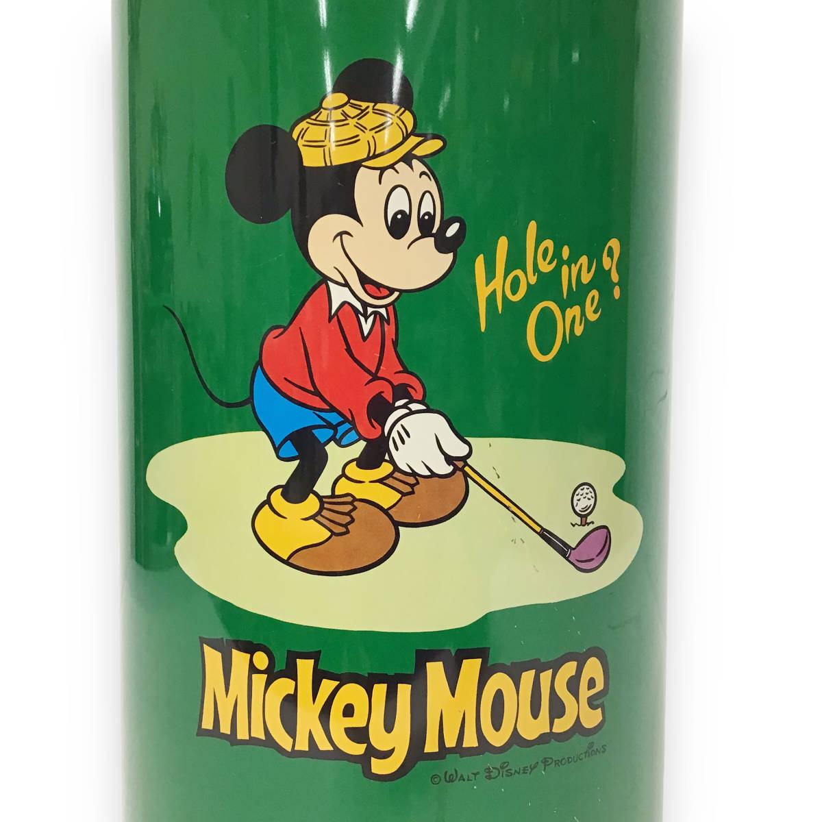 23Y405 3.... Mickey Mouse dumpster Disney steel made waste basket retro that time thing 