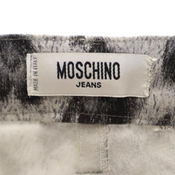 モスキーノ ジーンズ 総柄 フレアパンツ グレー系 MOSCHINO JEANS レディース 231110_画像7