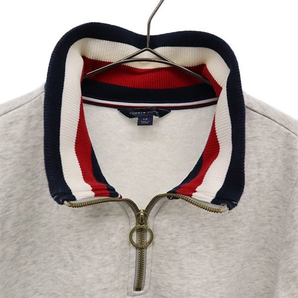 トミーヒルフィガー ロゴ刺繍 長袖 スウェット トレーナー S/P グレー TOMMY HILFIGER メンズ 231123_トミーヒルフィガー ロゴ刺繍 長 詳細1