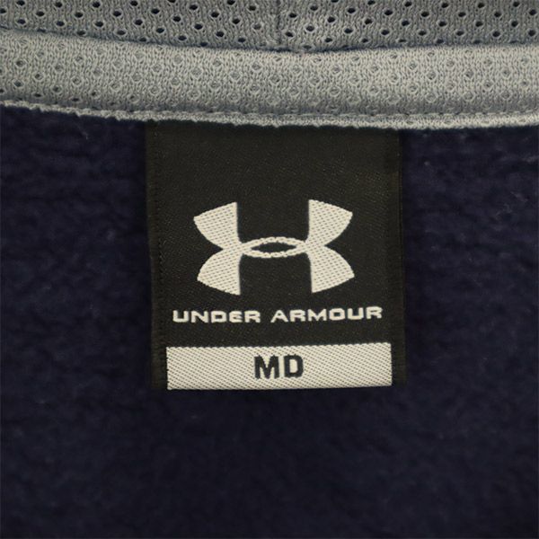 アンダーアーマー ロゴワッペン 長袖 スウェットパーカー MD ネイビー UNDER ARMOUR プルオーバー トレーナー メンズ 231123_画像7