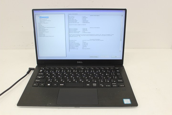 現状 XPS 13 9360 第7世代 Core i5 7200U /8GB/13.3インチ/Wi-Fi/USB3.0/Type-C/Win8モデル☆_画像1