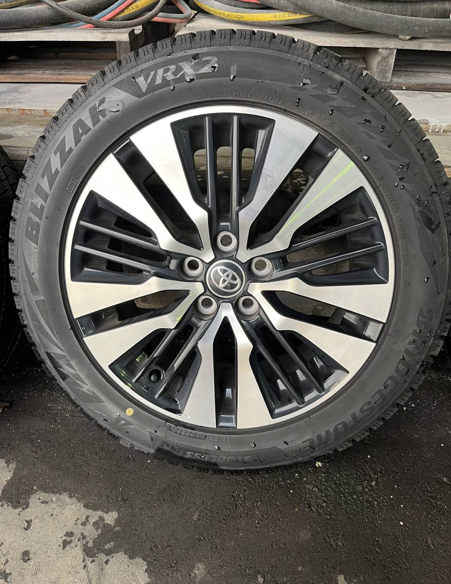 バリ山　ブリヂストン　VRX2　235/50R18　３０後期　アルファード　ヴェルファイア　純正アルミホイール　スタッドレスタイヤ_画像3