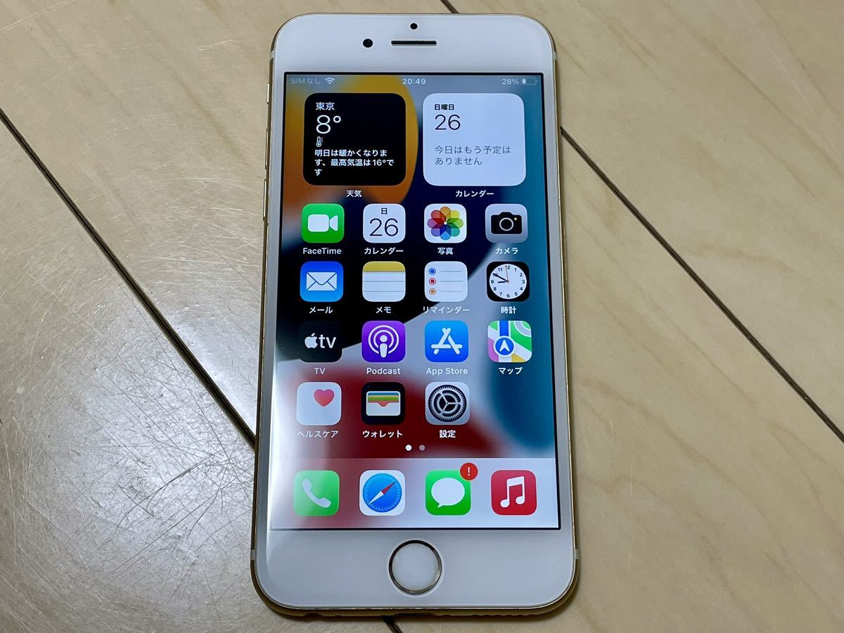 Apple iPhone6S SIMロック解除済 MKQV2J/A 128GB ゴールド_画像1