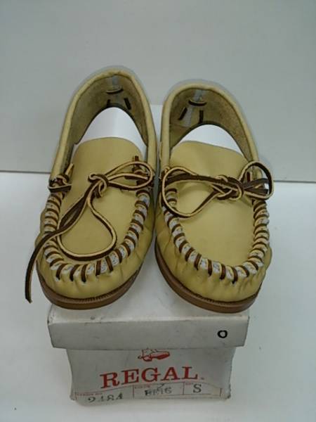 REGAL #2484[ Lady's Indian moccasin ] light brown new goods unused S size superior article 
