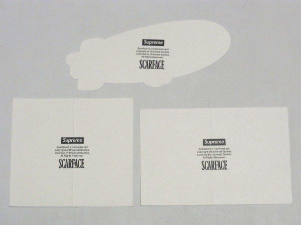 17AW Supreme x Scarface Sticker Set ステッカー 3枚 セット Blimp Shower Friend アル・パチーノ スカーフェイス_画像2