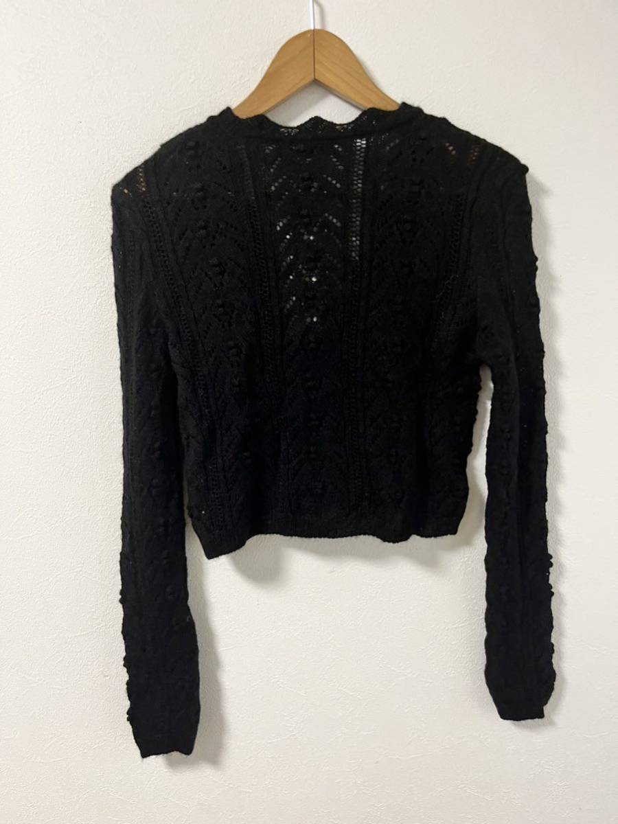 ZARA ザラ カーディガン 長袖 ニット 黒 ブラック レース|Yahoo ZARA ザラ カーディガン 長袖 ニット 黒 ブラック レース|Yahoo