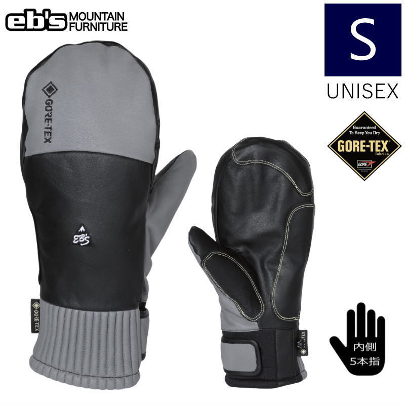 ●23-24 eb's CARVING MITT カラー:GREY/BLACK Sサイズ エビス スキー スノーボード