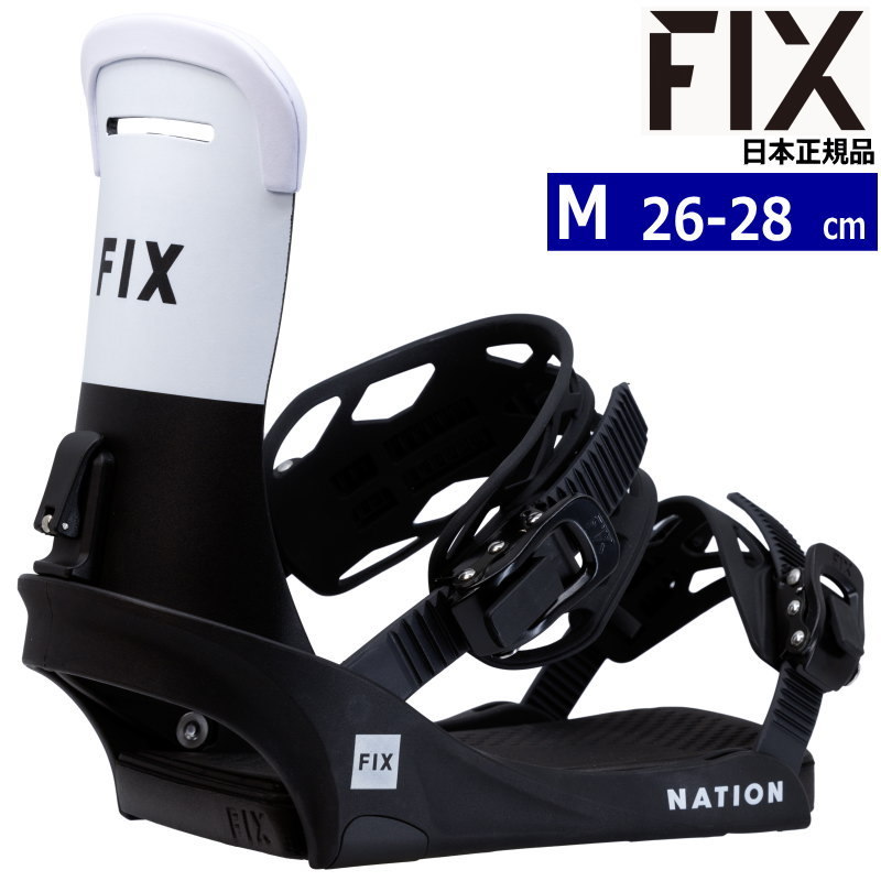 23-24 FIX NATION カラー:BLACK Ｍサイズ フィックス ネーション メンズ スノーボード ビンディング バインディング日本正規品