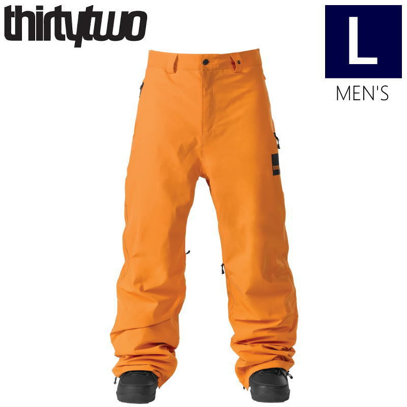 ● THIRTYTWO GATEWAY PNT カラー:ORANGE Lサイズ サーティーツー スノボウェア スノーボード パンツ メンズ 23-24