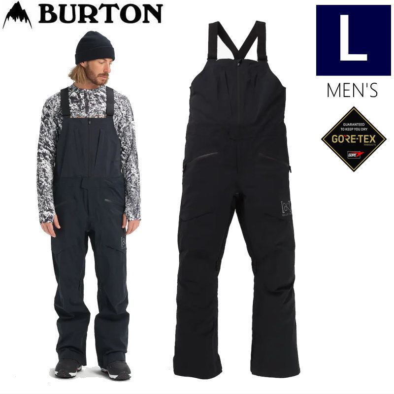 ● BURTON [ak] GORE-TEX FREEBIRD BIB PNT TRUE BLACK Lサイズ メンズ スノーボード スキー PANT ビブパンツ 23-24 日本正規品