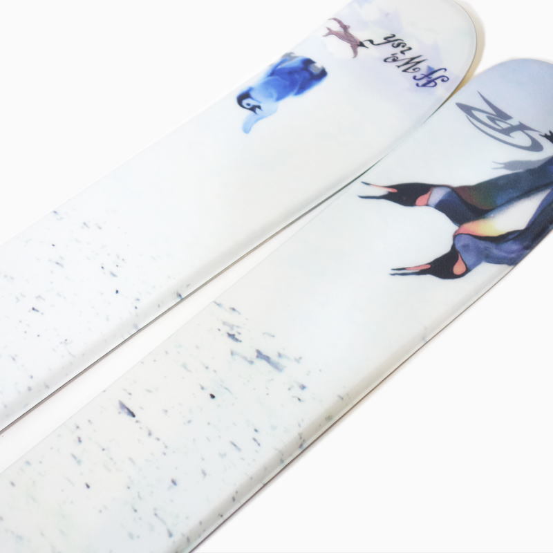 [93cm/85mm幅]GR Ski life Ifwish+JRS7.5GWCA ジュニアスキー＋ビンディングセット ショートスキー ファンスキー スキーボード_画像3