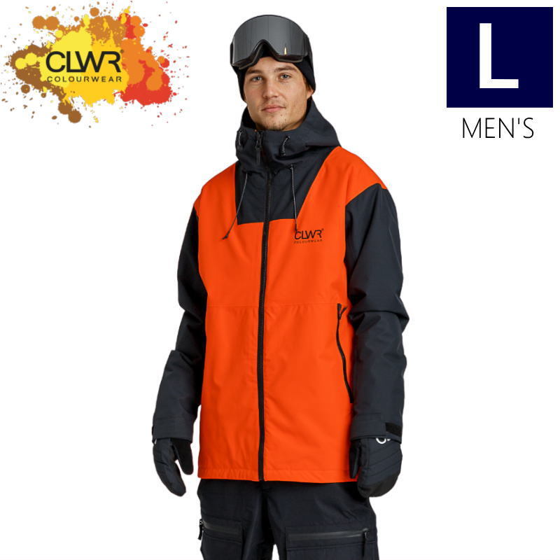 ● CLWR Block JKT ORANGE Lサイズ メンズ スノーボード スキー ジャケット JACKET 23-24 日本正規品