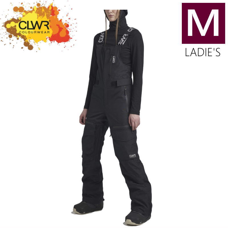 定番 ● CLWR Gritty Bib PNT BLACK Mサイズ レディース スノーボード スキー パンツ PANT ビブパンツ 23-24 日本正規品 パンツ