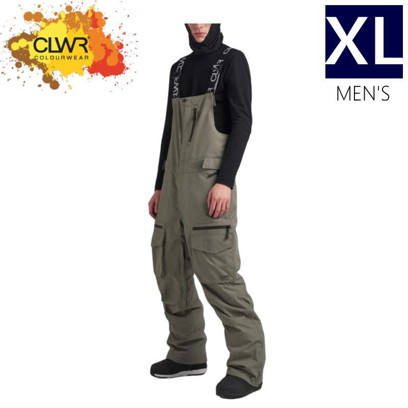 ● CLWR Trabajo Bib PNT GREY GREEN XLサイズ メンズ スノーボード スキー パンツ PANT ビブパンツ 23-24 日本正規品_画像1