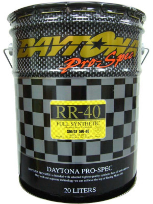 全合成油 DAYTONA(デイトナ) Pro-Spec RR-50 SM/CF 10W-50 20L缶_※別粘度の画像を流用しています。