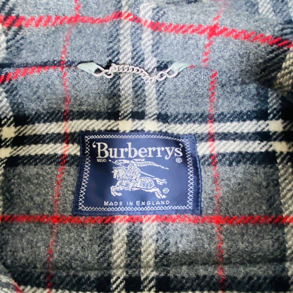 Burberry duffle coat バーバリー　ダッフルコート　ノバチェック　トグルボタン　グレー　ロンドン　イングランド　Lサイズ_画像8