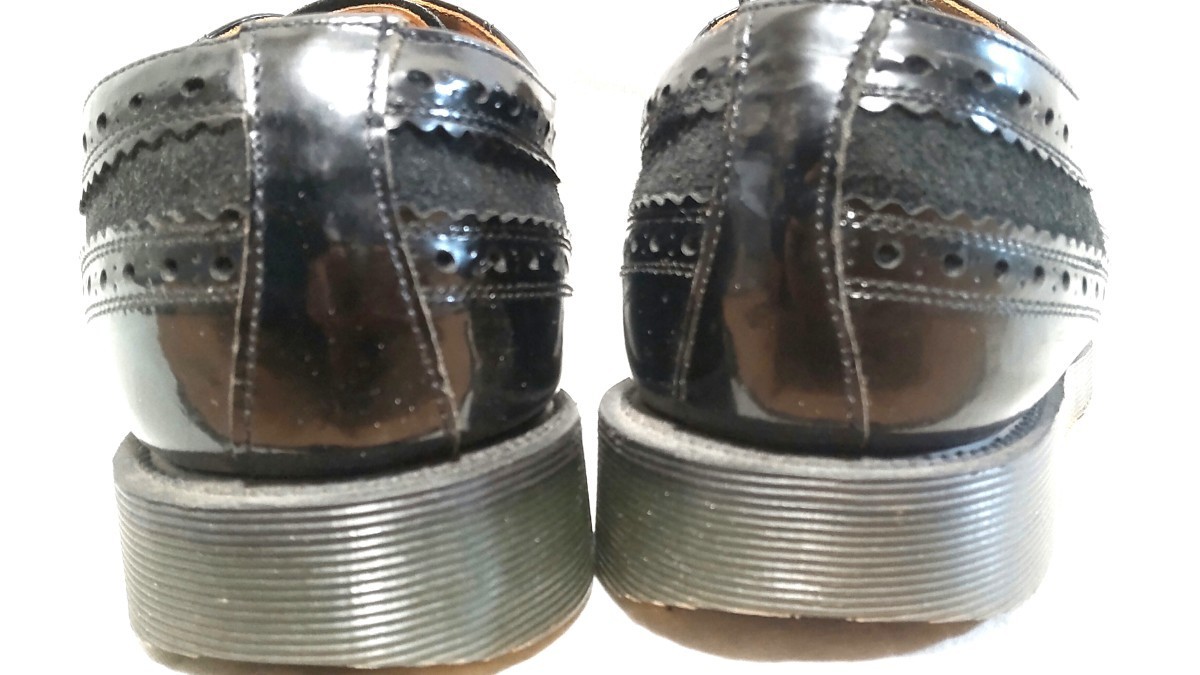 ジョージコックス ウイングチップ 靴 シューズ ブーツ 英国製 27.5　エディフィス EDIFICE スエード エナメル Georgecox_画像5