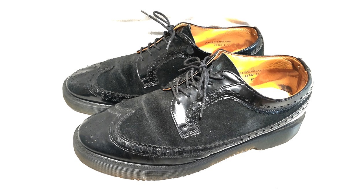 ジョージコックス ウイングチップ 靴 シューズ ブーツ 英国製 27.5　エディフィス EDIFICE スエード エナメル Georgecox