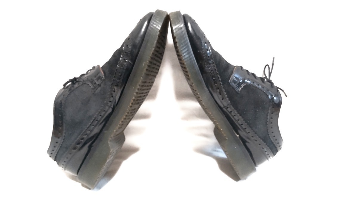 ジョージコックス ウイングチップ 靴 シューズ ブーツ 英国製 27.5　エディフィス EDIFICE スエード エナメル Georgecox_画像3