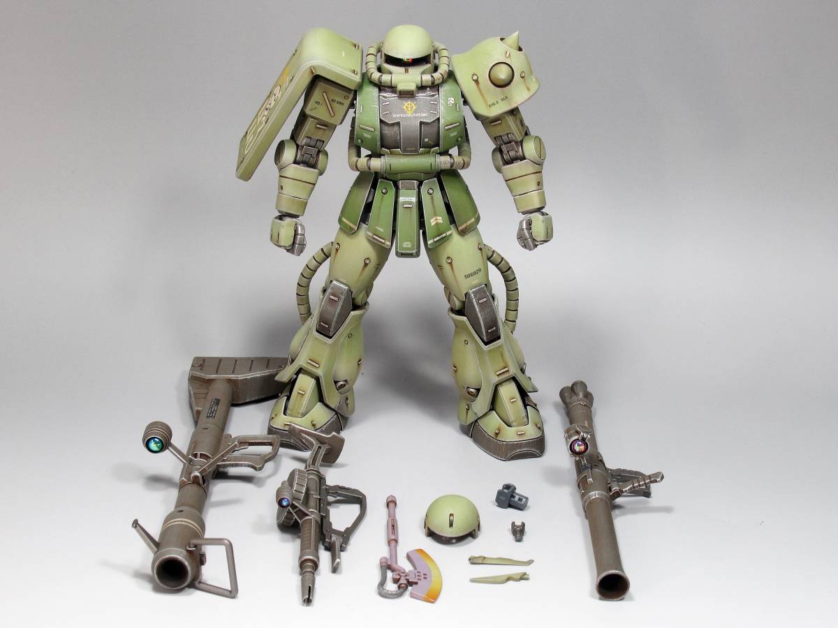 高速 割引 2024 東日本 MG 1/100 MS-06F 量産型ザクⅡ 戦場風 改修塗装完成品】|Yahoo その他