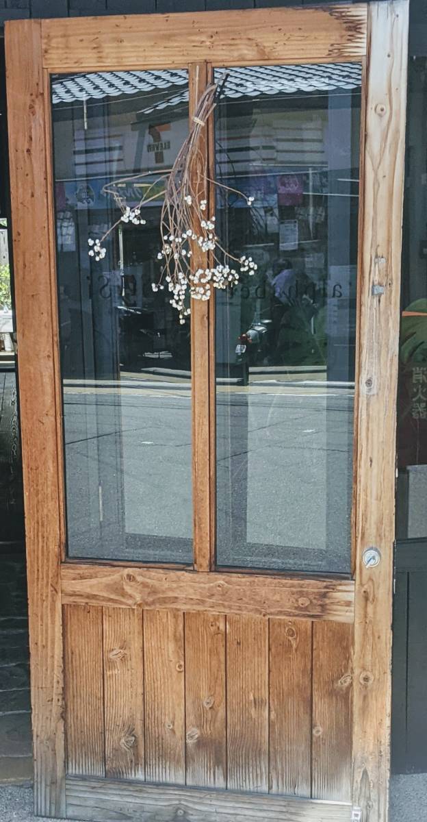 アトリエG P C 　木製SHOP玄関ドア　1枚　参考品