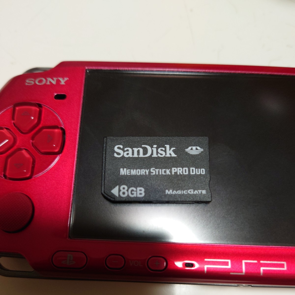 PSP SONY メモリースティックプロデュオ 8GB付 ソフト5本付 一式_メモリースティックプロデュオ8GB