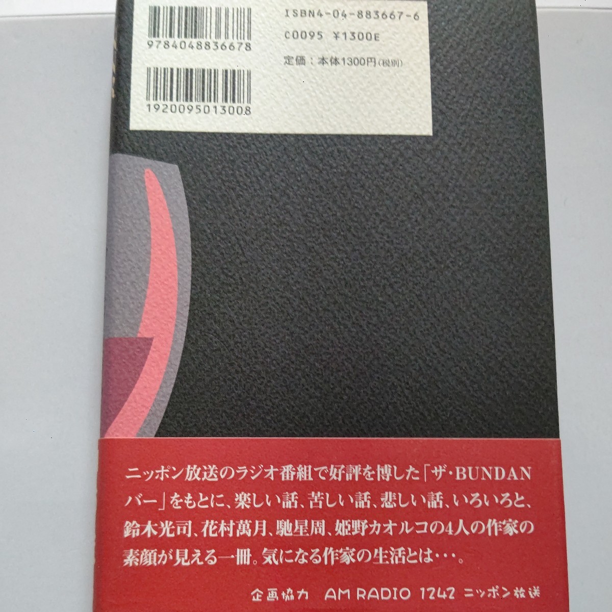 美品 文壇バー 鈴木光司 姫野カオルコ 花村萬月 馳星周 ４人の小説家が語る作家打ち明け話。なぜ小説家になったどうなったのか素顔が見える