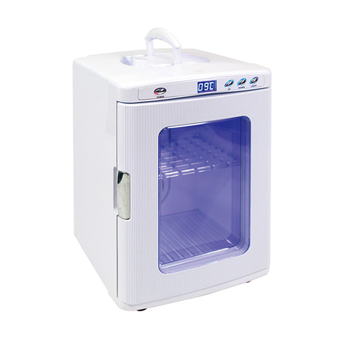 ポータブル保冷温庫 ホワイト [XHC-25-WH] 25L 冷蔵庫 2電源対応 アウトドア ミニ ショーケース 小型