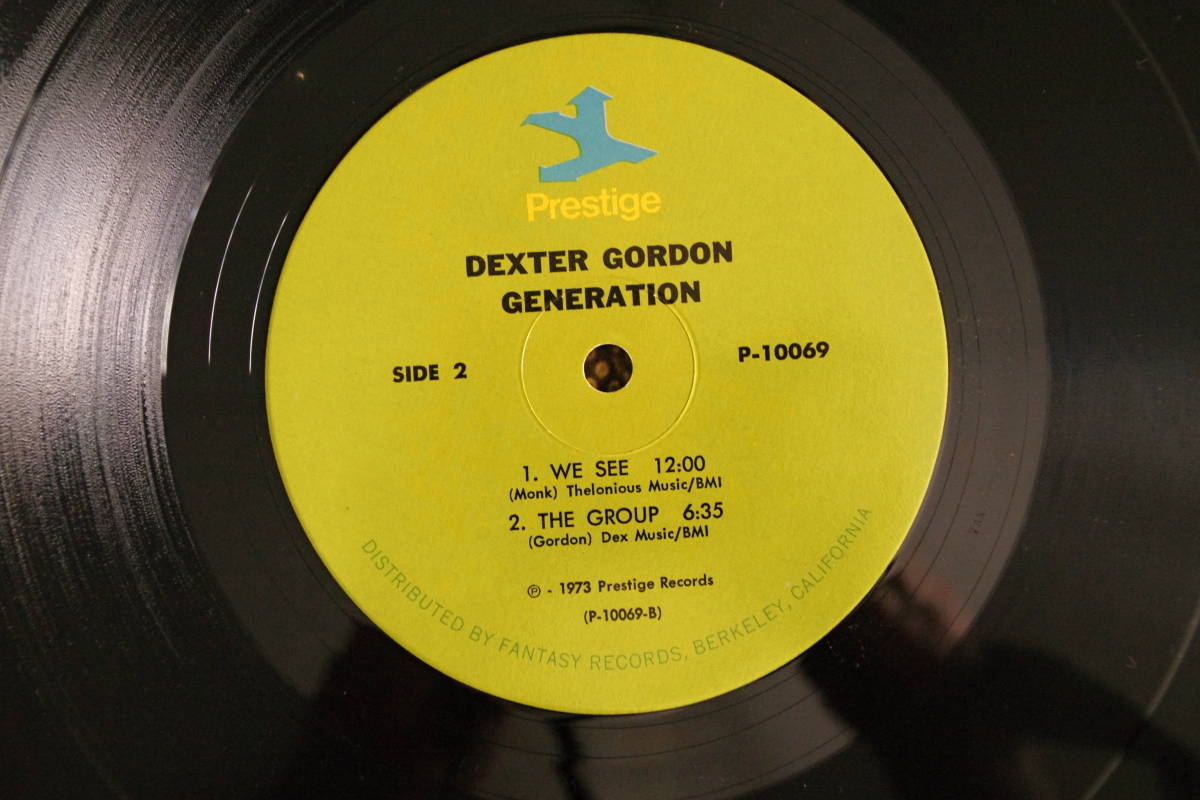 DEXTER GORDON《 GENERATION 》【輸入盤VAN GELDER刻印】_画像4