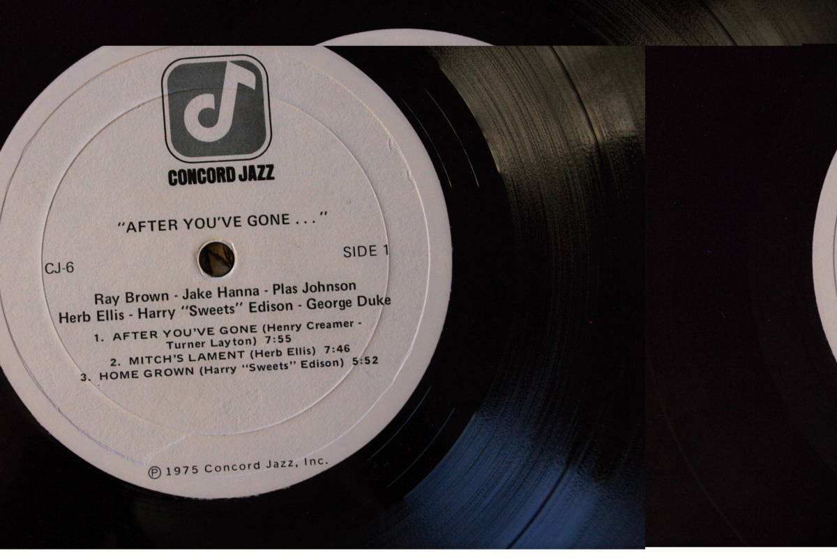 CONCORD JAZZ CLASSIC《 AFTER YOU'VE GONE 》【輸入盤】USA_画像3