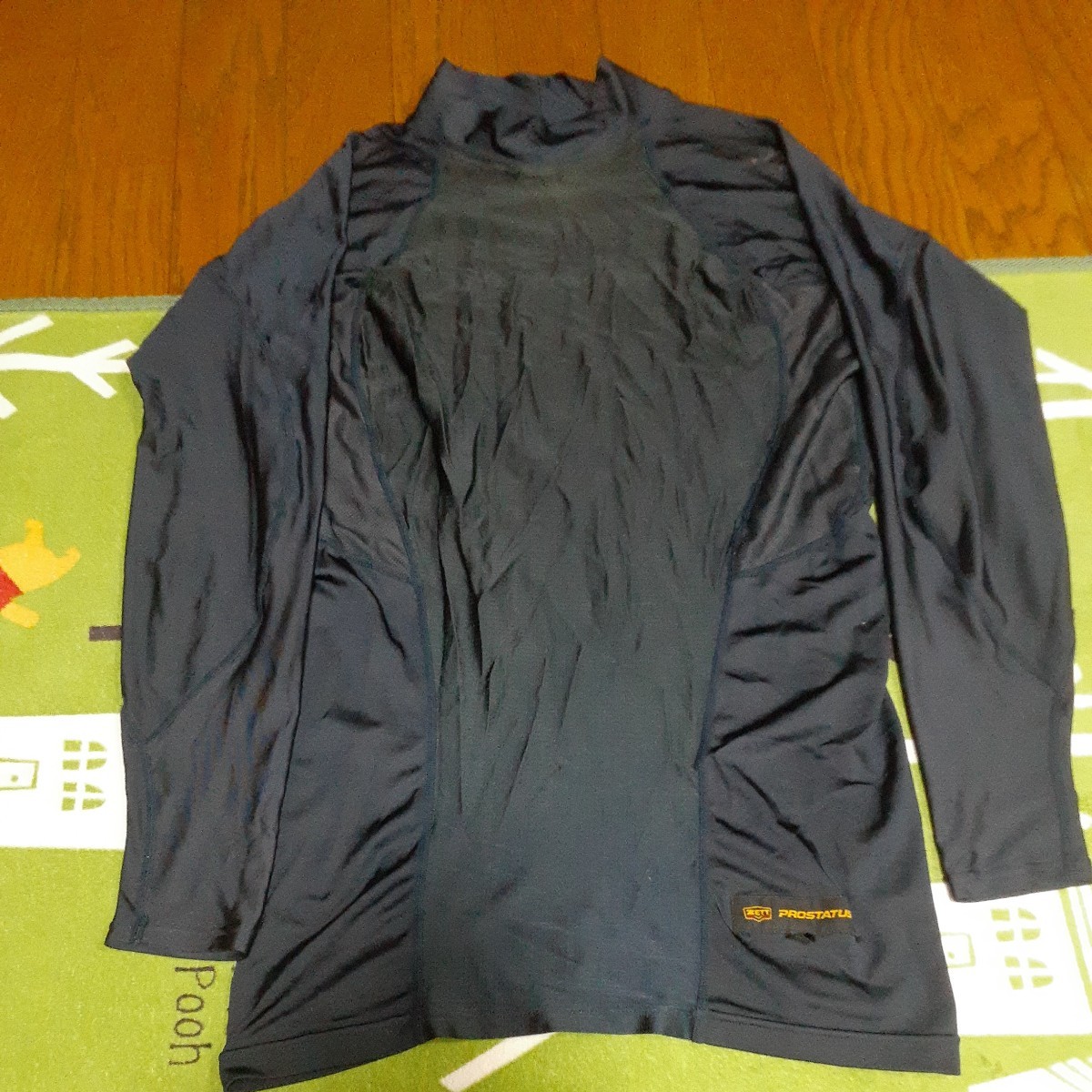 ZETT Z Pro стойка tas длинный рукав нижняя рубашка темно-синий стрейч L 6