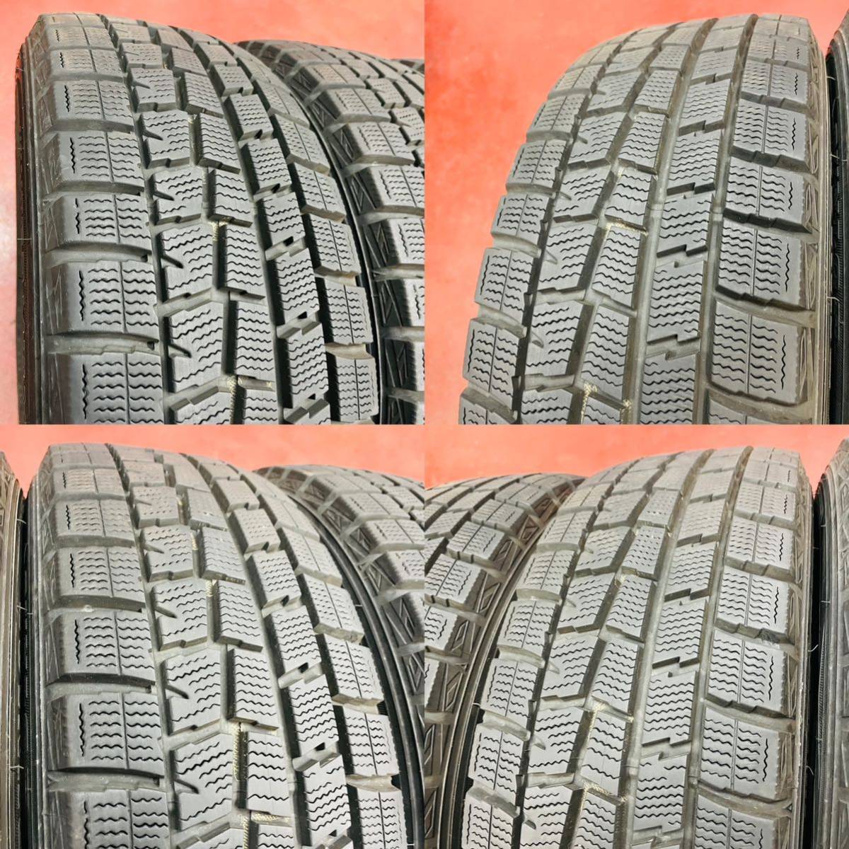 美品 送料無料[185/60R15 84Q ダンロップ ウインターマックス 01 4本]DUNLOP Winter MAXX スタッドレス 冬タイヤ ヤリス アクア フィット_画像6