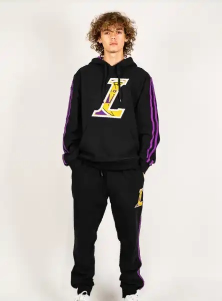 BI18)FISLL Los Angeles Lakers サイドラインスウェットジョガーパンツ/ロサンゼルス・レイカーズ/3XL/USサイズ_画像5