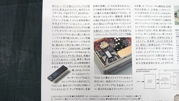 『Philips(フィリップス)COMPACT DISC PLAYER(コンパクトディスクプレーヤー) LHH 500R カタログ1993年9月』Philips Consumaer Electronics_画像4