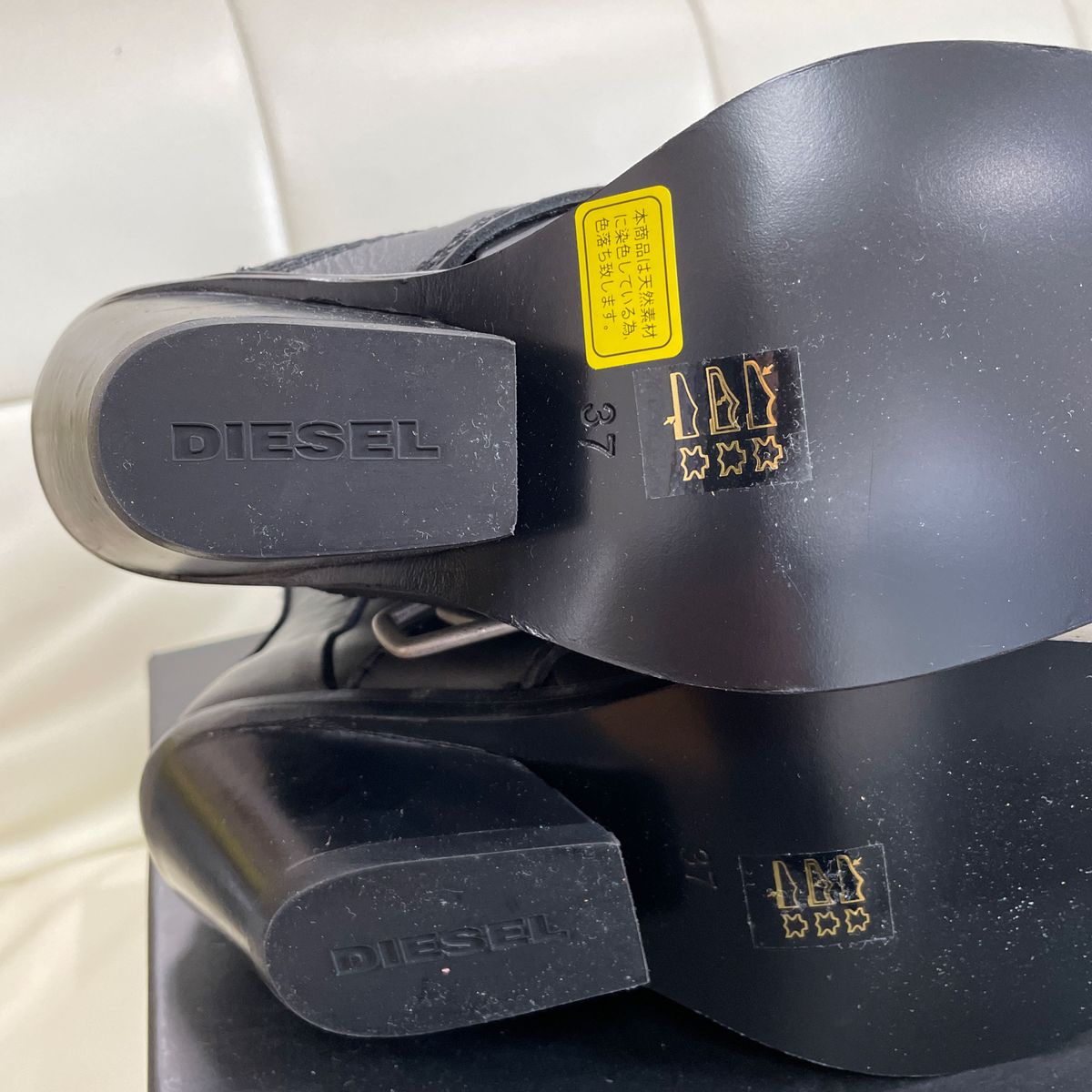 新品　DIESEL ブーツ　24センチ　黒 